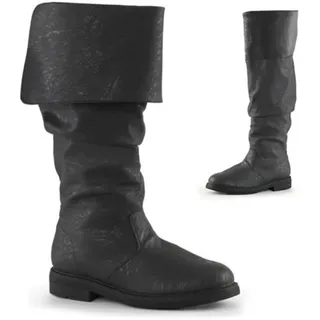 Stiefel Herren Mittelalter Stiefel Vintage Lederstiefel Mittelhohe-Stiefel Western Cowboy Stiefel Stiefeletten Biker Freizeitschuhe Boots - 44 EU