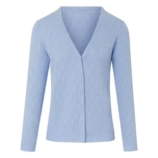 Strickjacke aus 100% SUPIMA®-Baumwolle Peter Hahn blau, 40