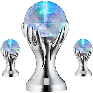 3 x LED Discoleuchte "Hände" rotiert in bunten Farben Disco Partylicht Discokugel Effektleuchte Lichtorgel (3 x Discokugel "Hände")