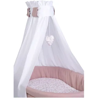 Mionido Textiles Set für Stubenwagen, rosa