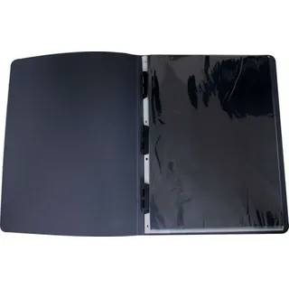 EXXO by HFP Nachfüllbares Präsentationsbuch A2 schwarz mit 10 Hüllen, Kapazität bis 20 Hüllen, Format: 615 x 480 mm