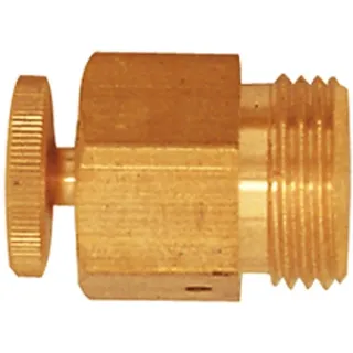 Riegler Ablass- und Entlüftungsventil, Messing, gerade Form, G 1/8