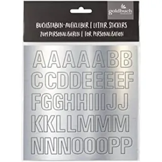 Goldbuch Silberklebebuchstaben