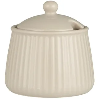 ib laursen Zuckerschale Mynte latte beige kleine Zuckerdose Landhausgeschirr