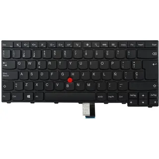 Ersatztastatur ohne Hintergrundbeleuchtung für Lenovo ThinkPad T440 T440S T440P T450 T450S T460 T431s L440 L450 L460 L470 (Español/Spanisch, ohne Hintergrundbeleuchtung)