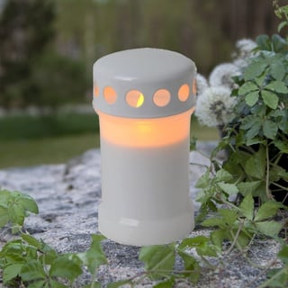 LED Grablicht | Grabkerzen LED mit Batterie | Grabkerze LED | Grablicht mit gelber LED| Grabkerzen weiß | LED Grabkerzen Outdoor | Grablampe Grablicht | LED Kerzen weiß | weiße Kerzen | Outdoor Kerze