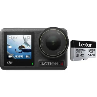 DJI Osmo Action 4 Standard Combo + Lexar Silver Plus microSDXC 64GB