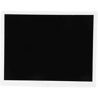 15-Zoll-Smart-Bilderrahmen, Digitaler Bilderrahmen HD1024x768-Auflösungsunterstützung MP3/MP4/Bildwiedergabetaste/Infrarot-Fernbedienung (weiß) (EU-Stecker)