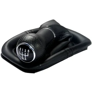 L & P Car Design Schalthebel Schaltknauf Auto f. VW Golf 2 3 4 Cabrio Polo 6n Passat 35i 12mm 5 G. (Set, 1 St., Schaltknauf + Schaltsack), Plug&Play Montage schwarz