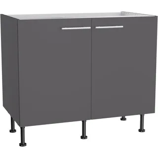 OPTIFIT Spülenschrank Ingvar420 100 x 87 x 58,4 cm Anthrazit Matt