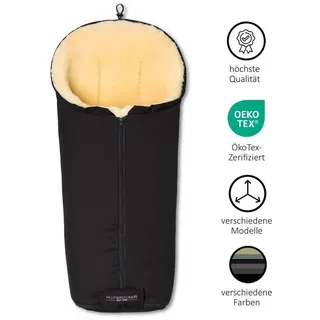 Hofbrucker Lammfellfußsack Iglu schwarz