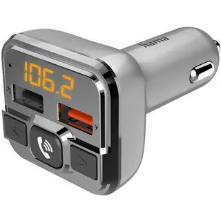 Hama Bluetooth FM-Transmitter für Autoradio Freisprecheinrichtung 2 x USB-Port