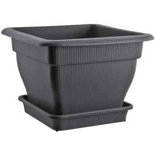 Buri XL Pflanzkübel 48 x 48 x 35 cm Anthrazit