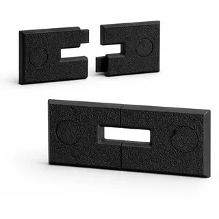 Gurtführung, Gurtdurchführung, Rolladengurt Universal Montage ohne Gurtausbau, DIY (Schwarz)