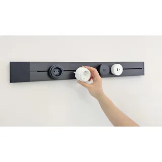 Schwaiger Steckdosenadapter für modulare Stromschiene max. 3680W weiß