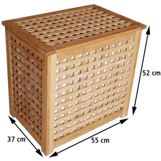 Primaster Wäschesammler natur Buche 55 x 37 x 52 cm