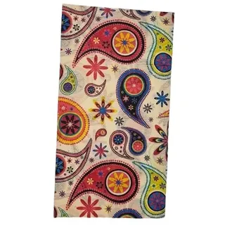 ware-direkt Multifunktionstuch Damen Herren Loop Schal Halstuch Schlauchschal (Paisley Flowers) - 48 x 24 cm