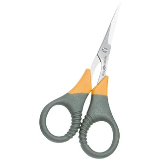 Wedo 9854 Silhouettenschere (Edelstahl Titan Plus, 4 Zoll (11,5 cm)) grau/gelb