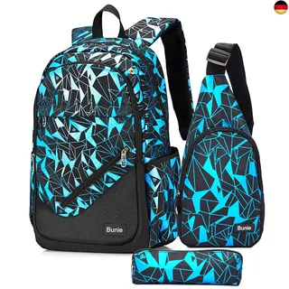 bunie Schulrucksack Jungen Teenager Kinder Große Schule Rucksack Mädchen