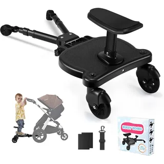 Buggy Board mit Sitz, Universal Trittbrett für Kinderwagen
