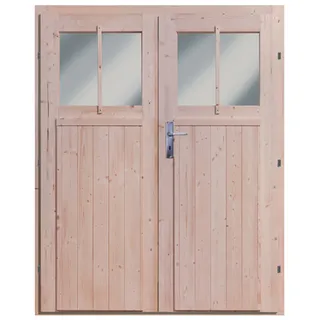 Karibu Doppelflügeltür 164 x 180,5 cm Natur