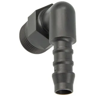 tecuro Winkel-Schlauchtülle mit AG Ø 5 mm x 1/8 Zoll ø Nylon grau