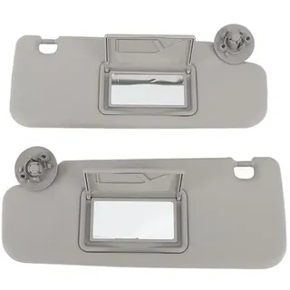 1 Paar Sonnenblende mit Kosmetikspiegeln für for Aveo 2012 Bis 2016, Sonnenblende für Rechte Beifahrer- und Linke Fahrerseite, Sonnenschutz