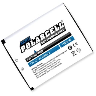 PolarCell BST-33 Akku für viele Sony Ericsson Modelle | K800i K810i C702 C903 K550i F305 G502 K630i C901 K530i Satio U1 | 1100mAh Starke Ersatz-Batterie | selektierte A+ Qualitätszellen | BST-40