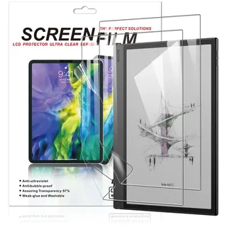 MEMELOKA Schutzfolie für BOOX Note Air 5C/Note Air5 C 2025 10.3 Zoll, [2 Stück] Weich PET Displayschutzfolie mit 3D Vollständige Abdeckung, Ultradünner Anti-Fingerabdruck Displayschutz