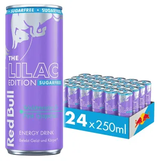Red Bull Energy Drink Lilac Edition Sugarfree, MIT PFAND ÖSTERREICH 24x250ml