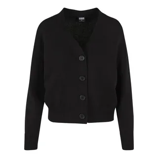 URBAN CLASSICS Damen Ladies Rib Cardigan Schwarz XXL