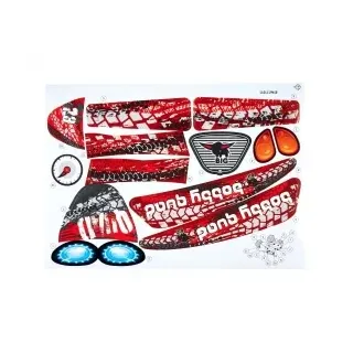Aufklebersatz Bobby-Quad-Racing rot