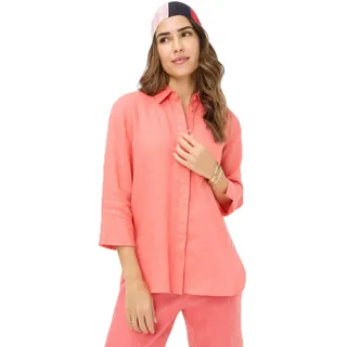 BRAX Style Vicki Bluse aus Leinen mit verdeckter Knopfleiste - 40