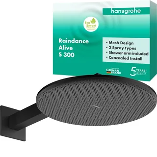 Hansgrohe Raindance Alive S Kopfbrause 300 2-jet EcoSmart, mit Brausearm, 24541670
