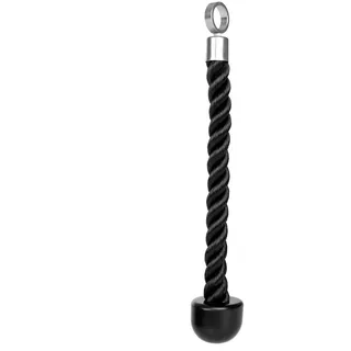 Trizepsseil einfach, schwarz, 40 cm