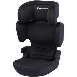 Bebeconfort Road Safe i-Size Sitzerhöhung, i-Size-Kindersitz, Installation mit Sicherheitsgurt, ab 3,5 Jahre bis zu 12 Jahren, 15-36 kg, 100-150 cm, Full Black