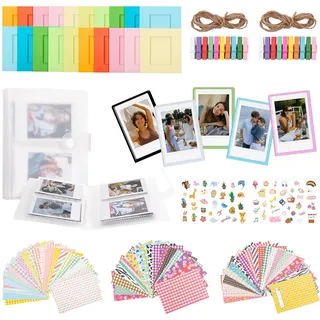 HIYQIN Instax-Fotozubehör Kompatibel mit Fujifilm 2x3 Instax Mini Film, Zubehör für magnetische Fotorahmen/Aufkleber/Hängerahmen/Fotoalbum, Polaroid-Fotozubehör