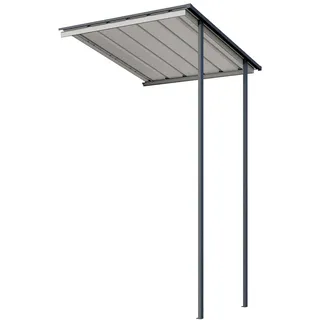 Globel Schleppdach für Gerätehaus Skillion 64/84 1,02 m2 Anthrazit