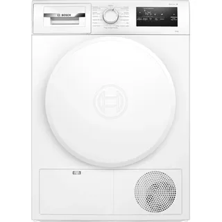 Bosch WTH83208II Serie 4 Smart Trockner mit Wärmepumpe, 8 kg, Energieklasse E, intelligente Trocken-Sensoren, leicht zu reinigender Filter, geringer Stromverbrauch, Weiß, 60 cm