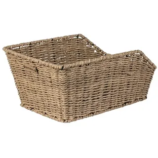 Basil Cento Hinterradkorb Rattan Look braun