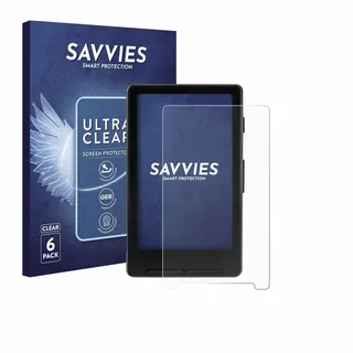 Savvies Schutzfolie für Xteink X4 | 6 Stück Transparenter Displayschutz Made in Germany Ultra-Klar Displayschutz-Folie