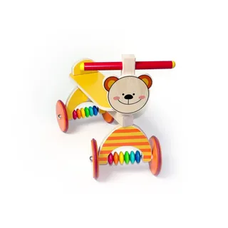 Rutscher Holzspielzeug Rutscher Teddy gelb BxLxH 410x190x340mm NEU bunt