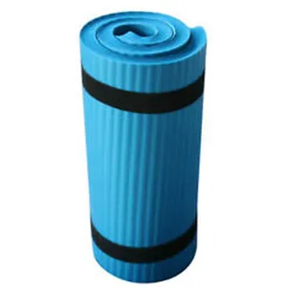 ausuky Yogamatte, rutschfest, 15 mm dick, für Gewichtsverlust, Pilates, Fitnessstudio, Blau