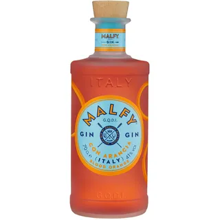 Malfy Gin con Arancia – Super Premium Gin aus Italien mit italienischen Blutorangen – 41% Vol – 1 x 0,7L