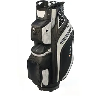 RAIKOU Golf Cartbag – Premium Golftasche, wasserdicht mit 14-facher Schlägerunterteilung – Ultraleicht, Trolley-kompatibel, mit Kühl- & Wertsachenfach – Für Damen & Herren (Grau)