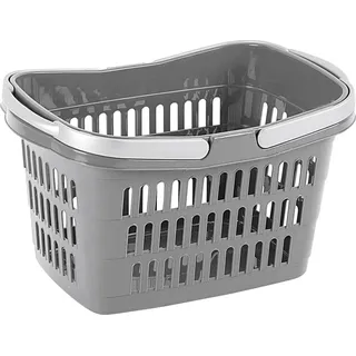 Rival Einkaufskorb mit 2 Griffen klein 39 x 24 x 23 cm grau