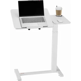 Vevor Überbetttisch Beistelltisch Laptoptisch Betttisch auf Rollen, höhenverstellbarer & winkelverstellbarer