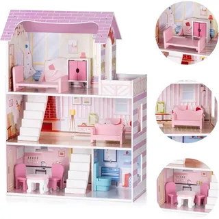 Chipolino Holz-Puppenhaus 7-teilig