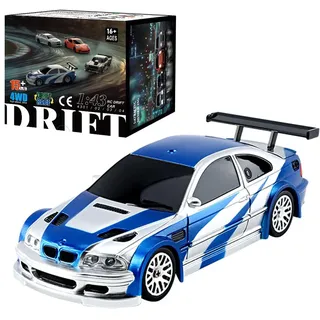BAUBAUPLAY Drift RC Auto, 1:43 15km/h Maßstab RC Drift Car, 2.4G Vollproportional Mini Racing Drift Auto Spielzeug für Erwachsene - RTR Version