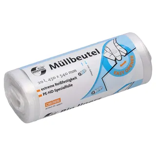 Deiss Müllbeutel UNIVERSAL PLUS® 20,0 l transparent 6 μm, 50 St.
